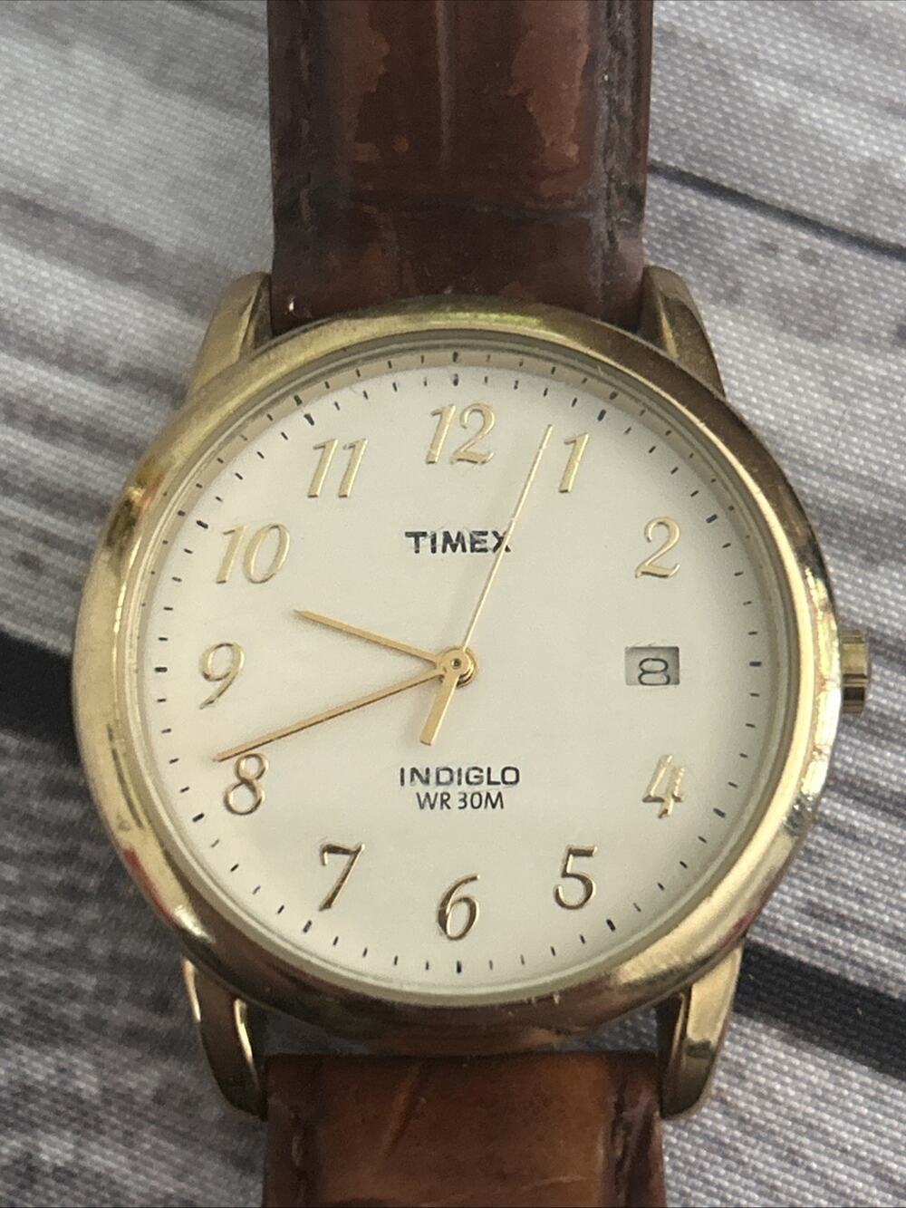 Timex Indiglo Gold Tone Quartz Watch